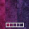 Hand dyed quilting cotton gradient in shades of purple from plum to purple